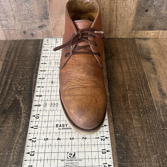 Red Wing 595 Chukka Leather Lace Up Work Boots Mens 10 D - Picture 5 of 12